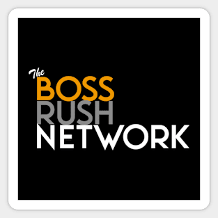 Boss Rush Network Logo (Black Creators and Black Support) Sticker